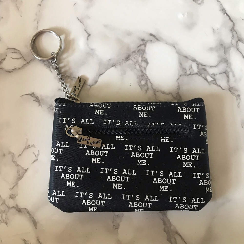 David & Goliath Keychain Wallet/Change Purse